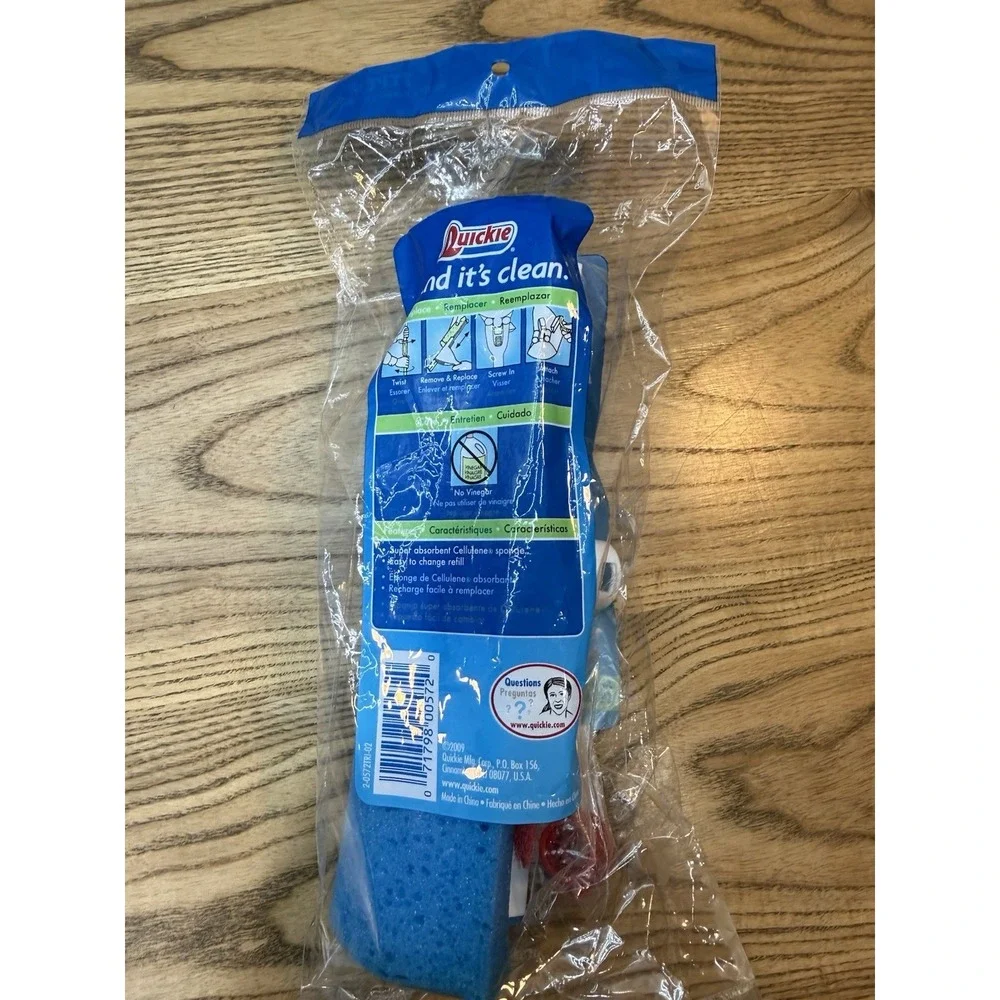 Quickie Mop & Scrub Roller Mop Refill Type R Fits‎ Mop #057 New in Pack